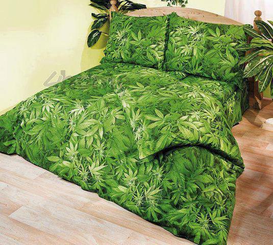 Sieht geil aus, oder? - (Mode, Bettwäsche, Cannabisblatt)