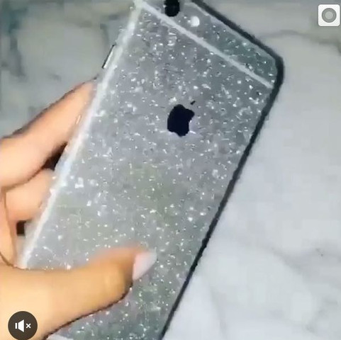 iPhone mit Glitzer - (iPhone, Matt, glitzer)