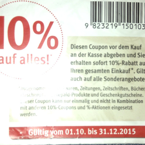 Kann Man Rossmann 10 Prozent Gutschein Online Einlösen