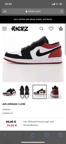 Wo kriege ich diesen Nike Jordan 1 Low her?