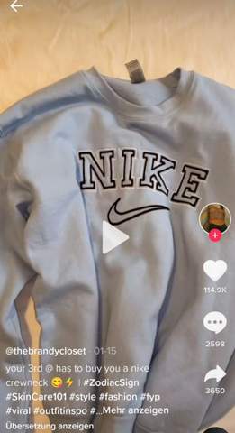 Wo kriegt man solche Nike Crewneck Sweatshirts?