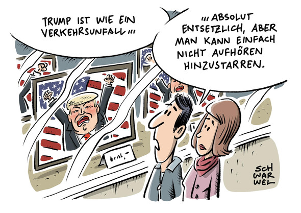 Karikatur  - (Politik, Trump, Karikatur)