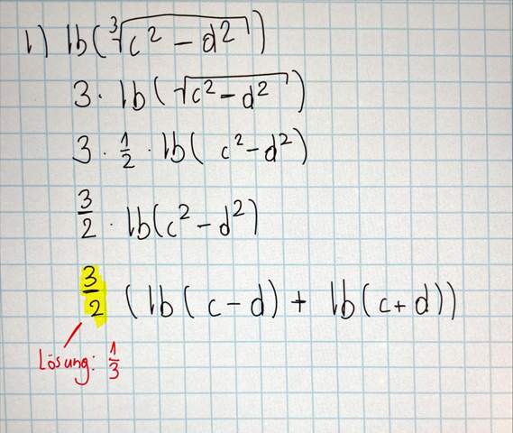  - (Mathematik, Logarithmus)