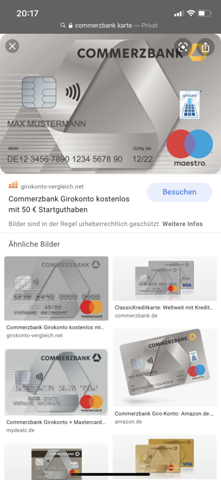Wo Steht Auf Der Commerzbank Karte Die Karten Nr Und Der Sicherheitscode Geld Kreditkarte