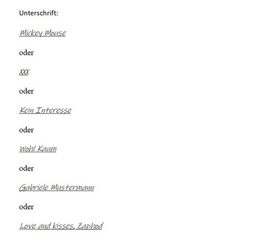 Einseitig unterschriebener vertrag Einseitig unterschriebener vertrag