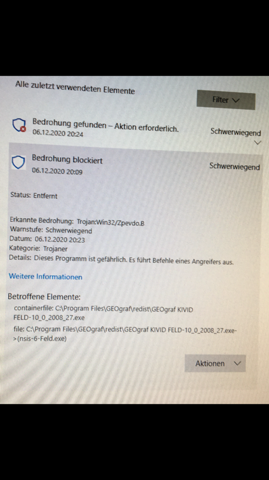 Woher weiß ich ob der Windows Defender einen Fehlalarm gemacht hat oder habe ich wirklich einen schwerwiegenden Virus?