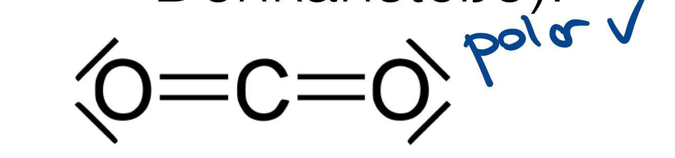 Woher weiß ich ob hier die Ladungsschwerpunkte getrennt oder zusammen ...