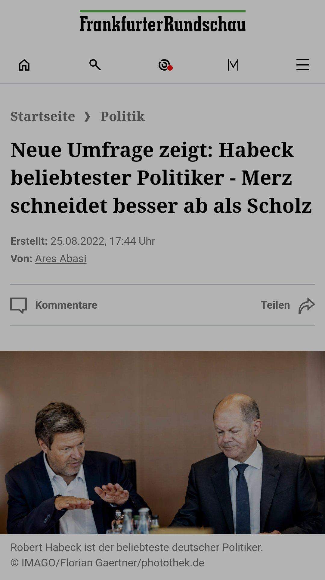Wollt ihr Habeck als nächsten Bundeskanzler? (Politik, Deutschland)