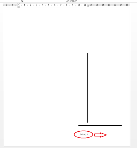 Verschiebung der Seitenzahl - (Computer, Microsoft Word)