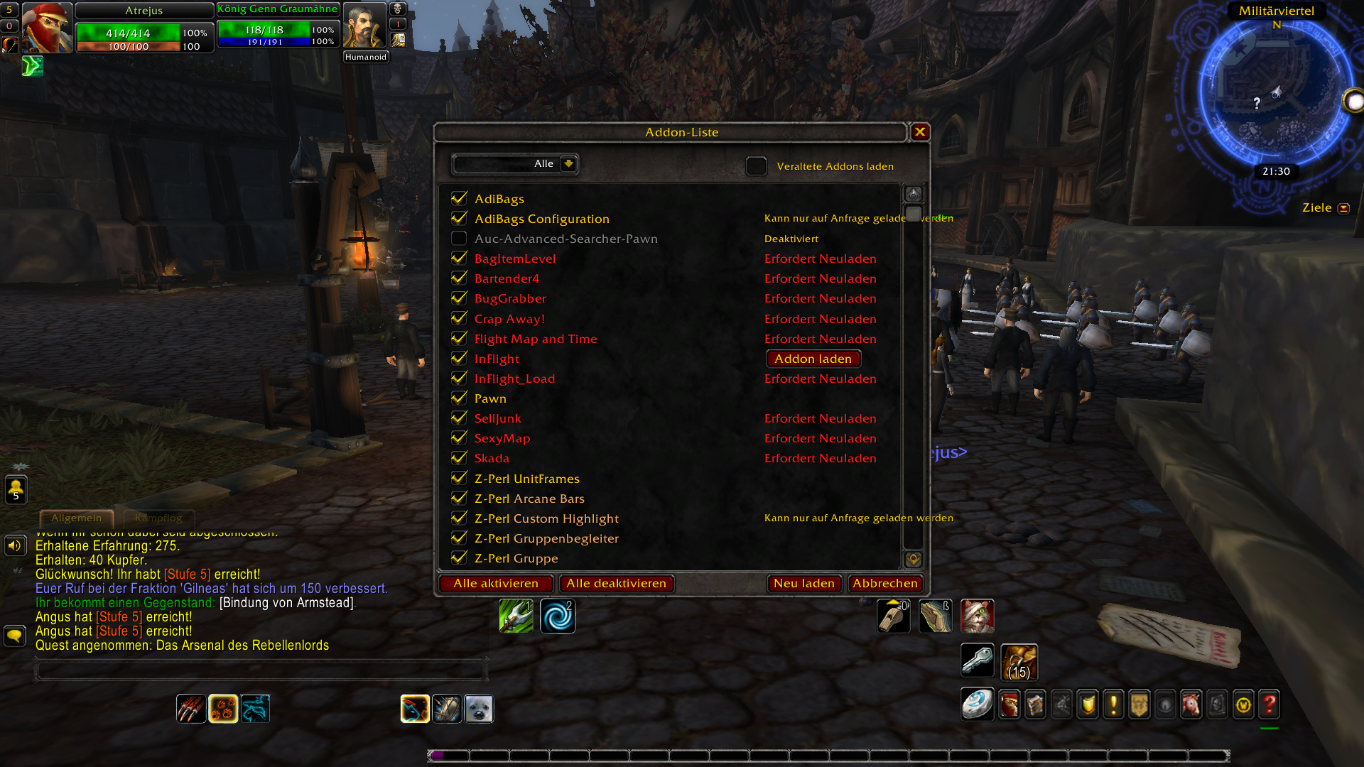 all the things not completing wow addon