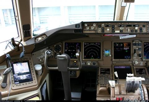 Boeing 777-300er - (Flugzeug, Lenkrad, Cockpit)