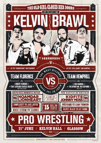 Wrestling brawl poster fan made?