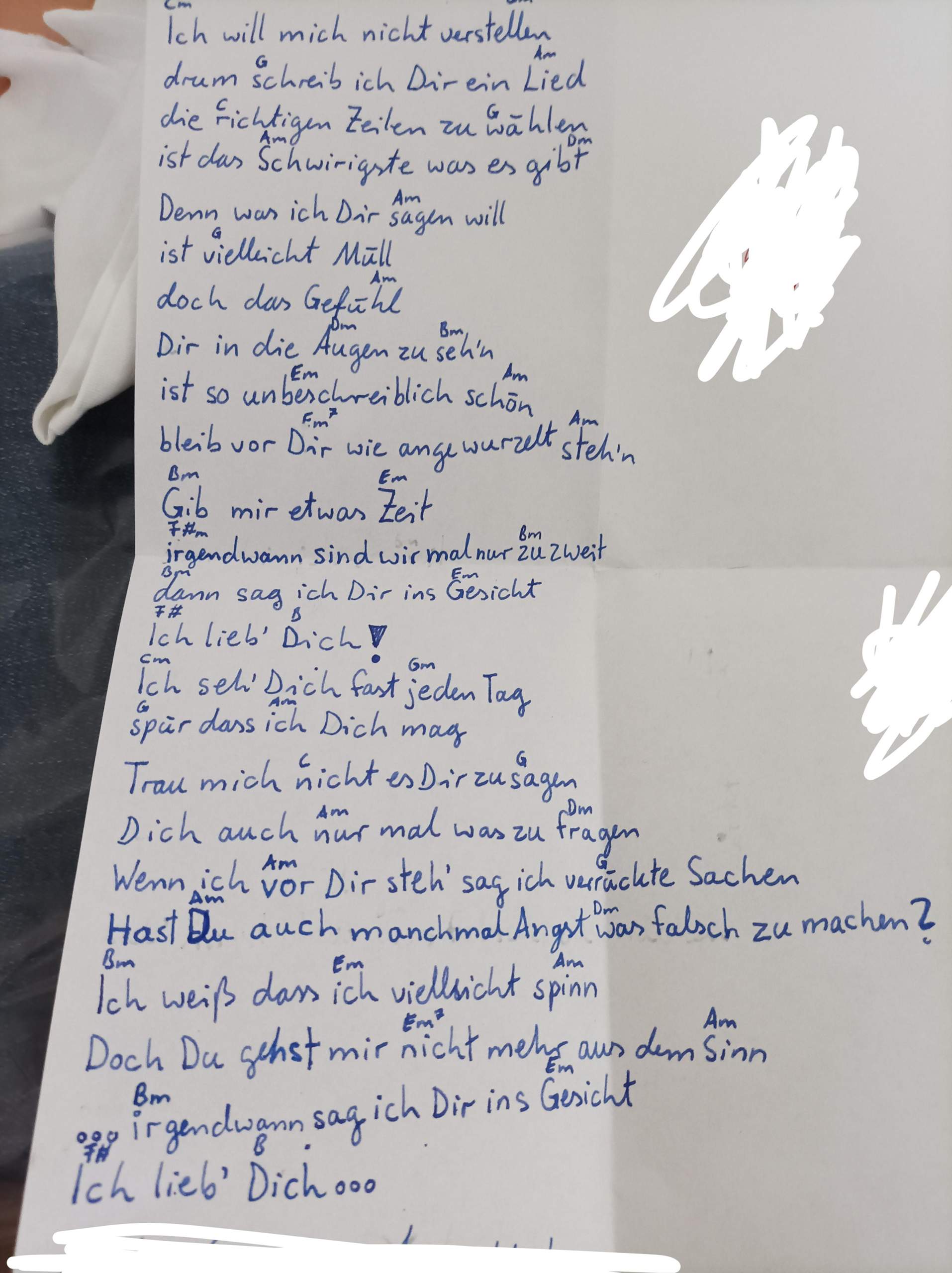 Wie findet ihr das Gedicht/den Songtext? (Schule, Musik, Liebe und ...