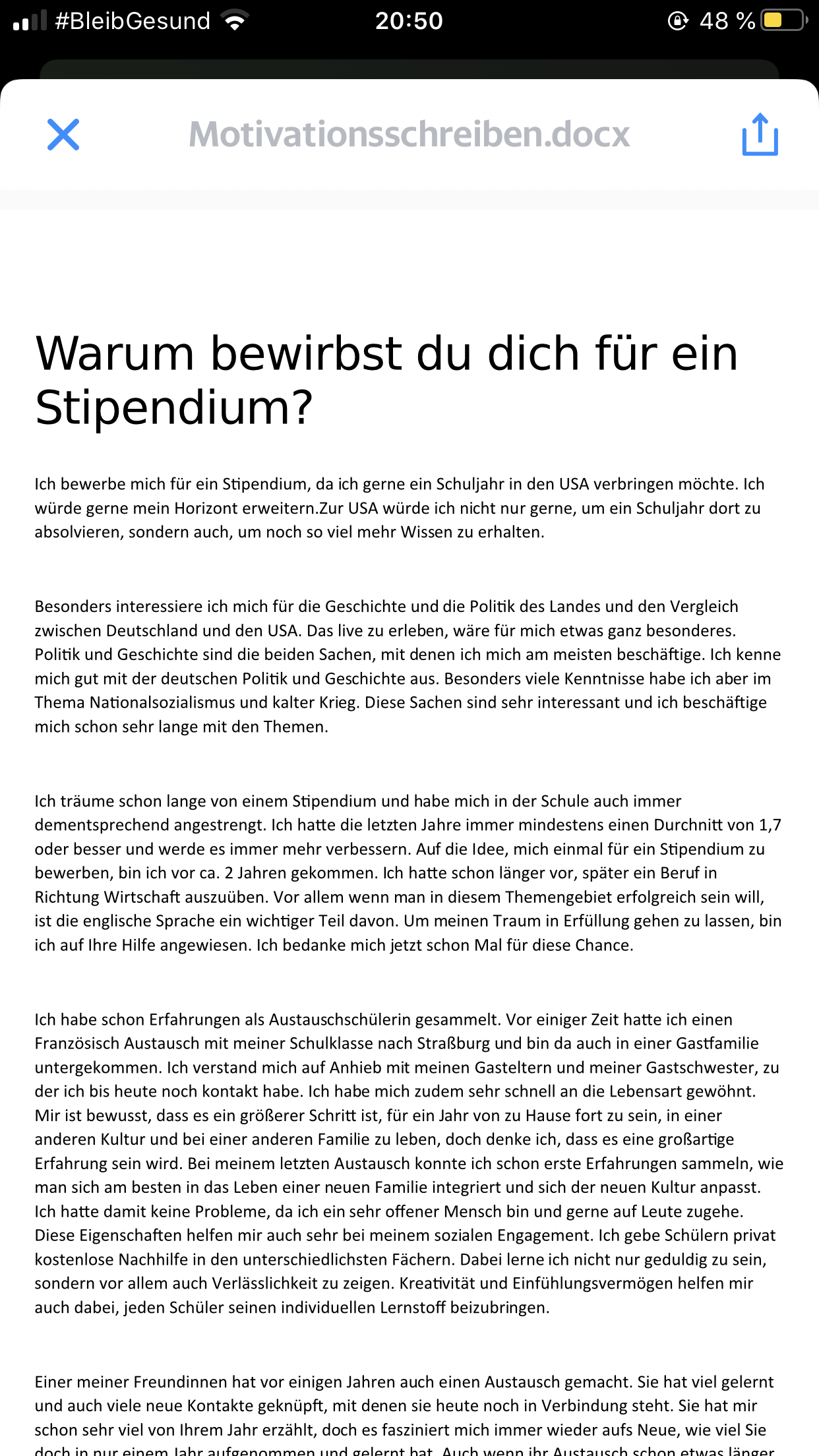 Wurde Jemand Uber Mein Motivationsschreiben Schauen Usa Austausch Auslandsjahr Motivationsschreiben Auslandsjahr