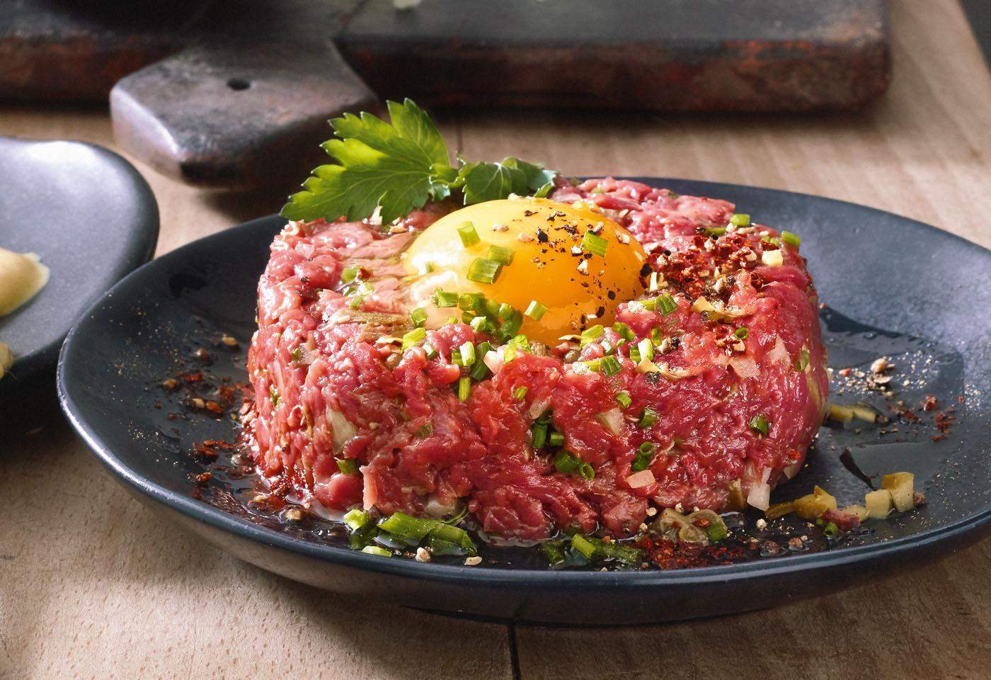 Würdet ihr Beefsteak Tatar (Rind) essen? (Ernährung, Umfrage, Französisch)