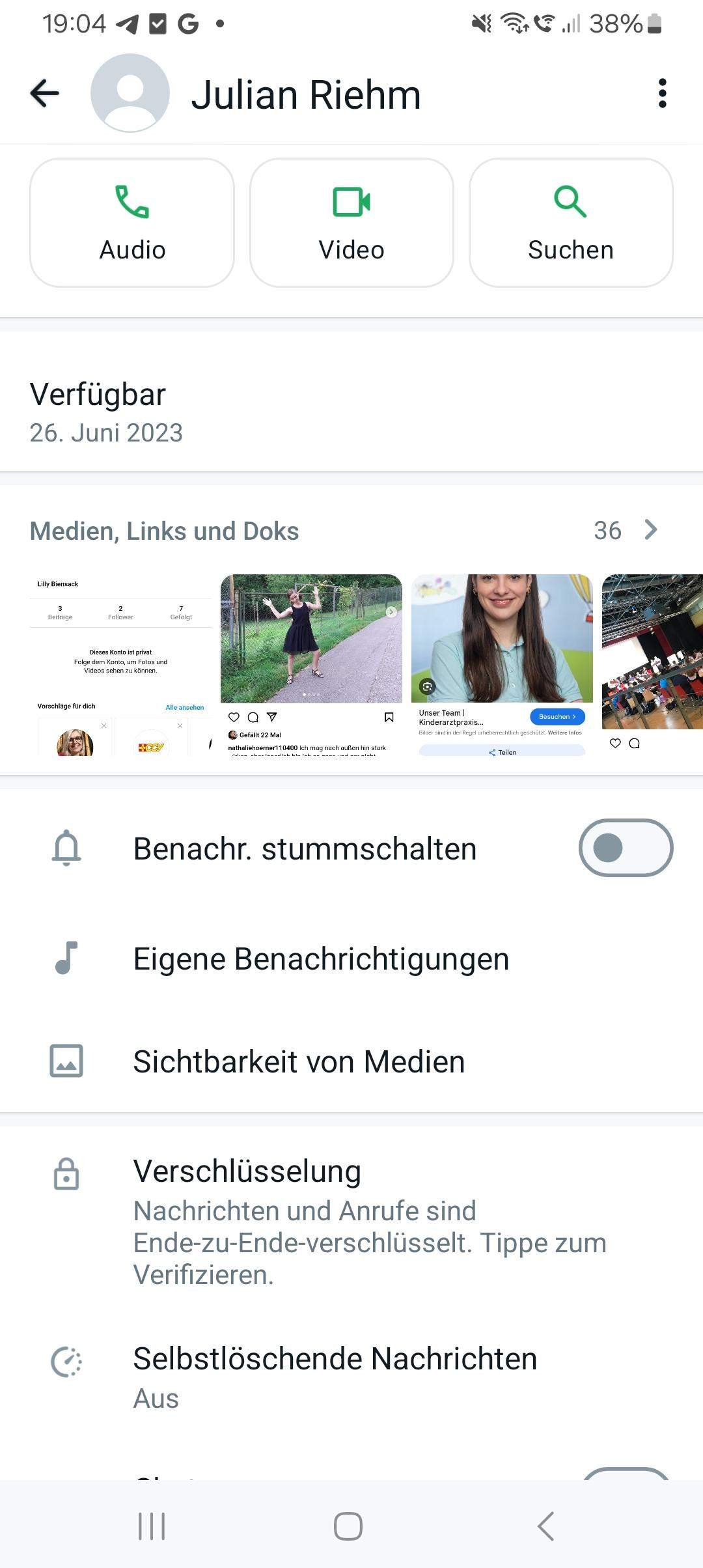 Wurde ich blockiert wenn das Profil so aussieht? (WhatsApp, Erreichbarkeit)