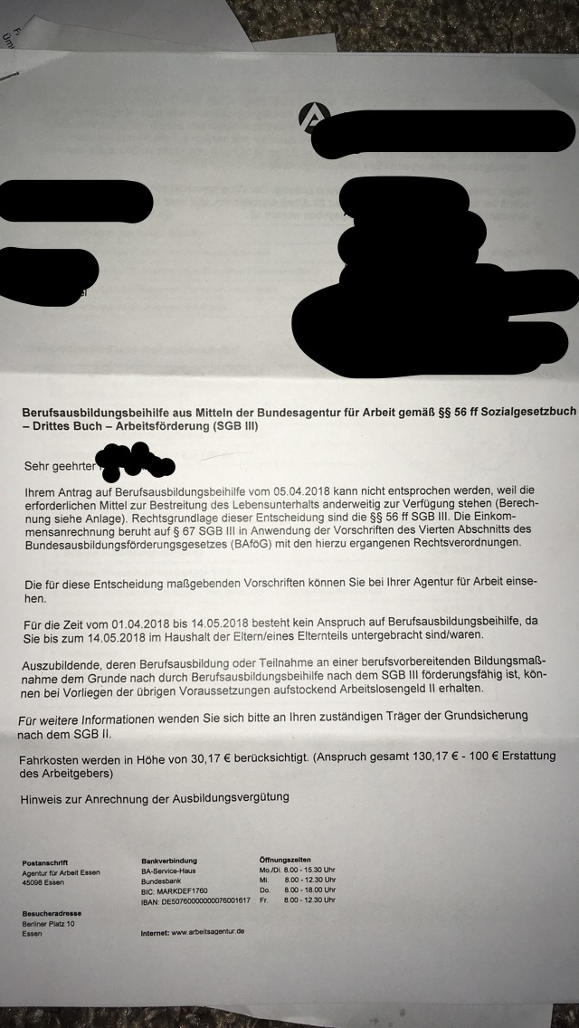 Wurde Mein Antrag Auf Bab Abgelehnt Jobcenter