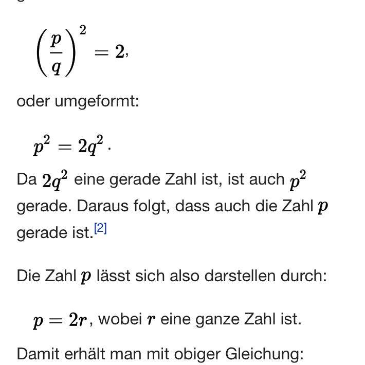Wurzel 2 = irrational Frage? (Schule, Mathematik, Informatik)