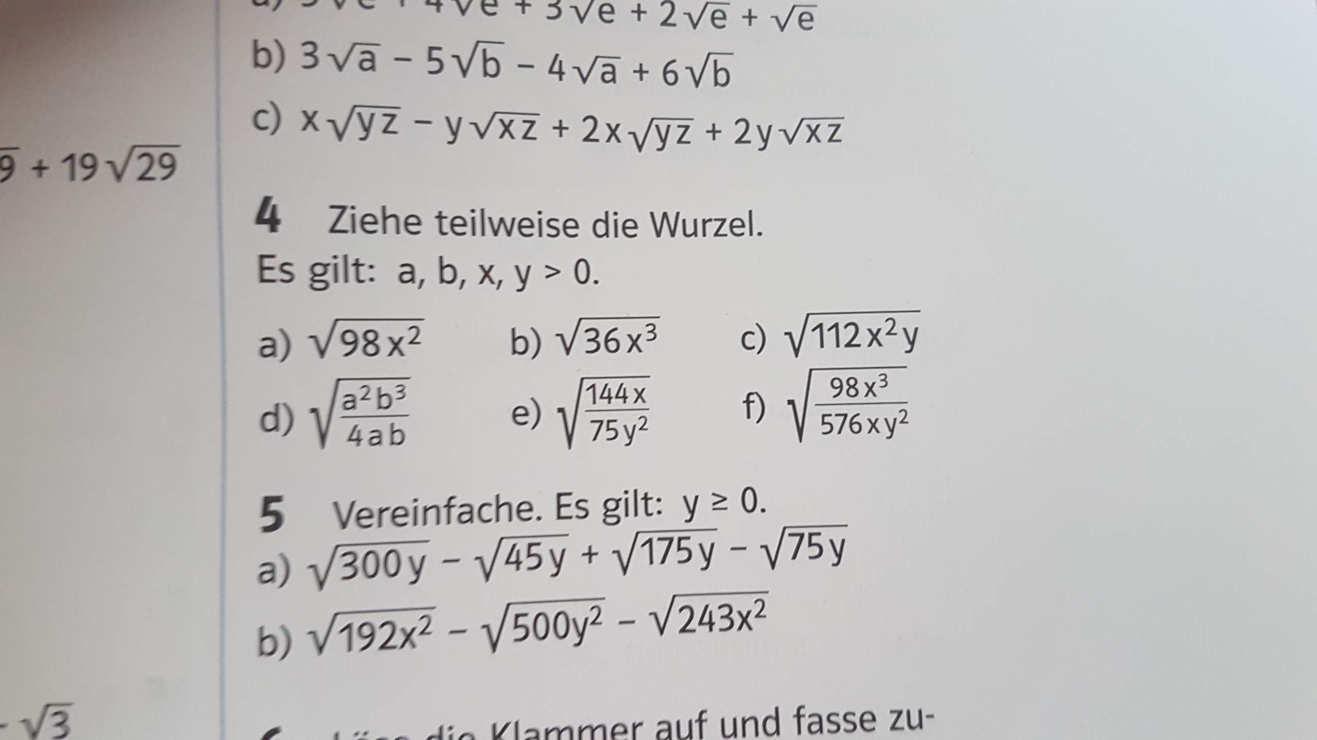Wurzel ziehen Mathe mit Terme? (Schule, Mathematik, Therme)