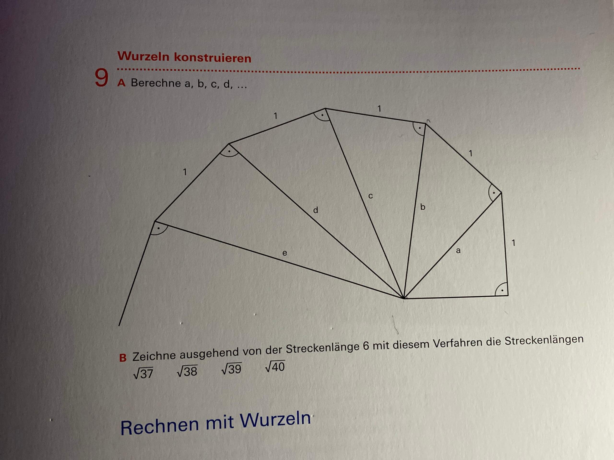 Wurzeln konstruieren? (Mathematik, Dreieck)