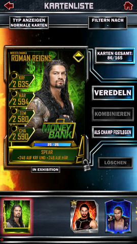 Da sieht man die Karte garnicht mehr :/ - (Wrestling, WWE supercard)