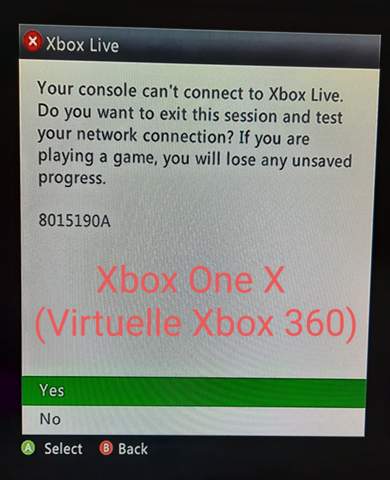 Xbox 360 Profil verbindet sich überhaupt nichtmehr mit Xbox Live?