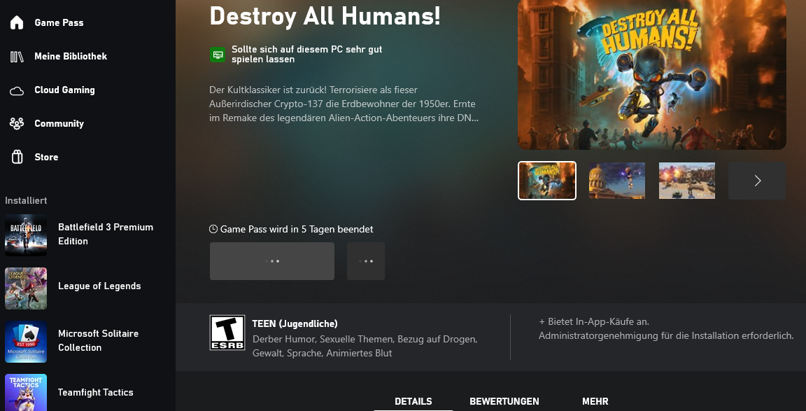 Xbox App spiele downloaden nicht möglich? (Gaming PC, Microsoft, Store)