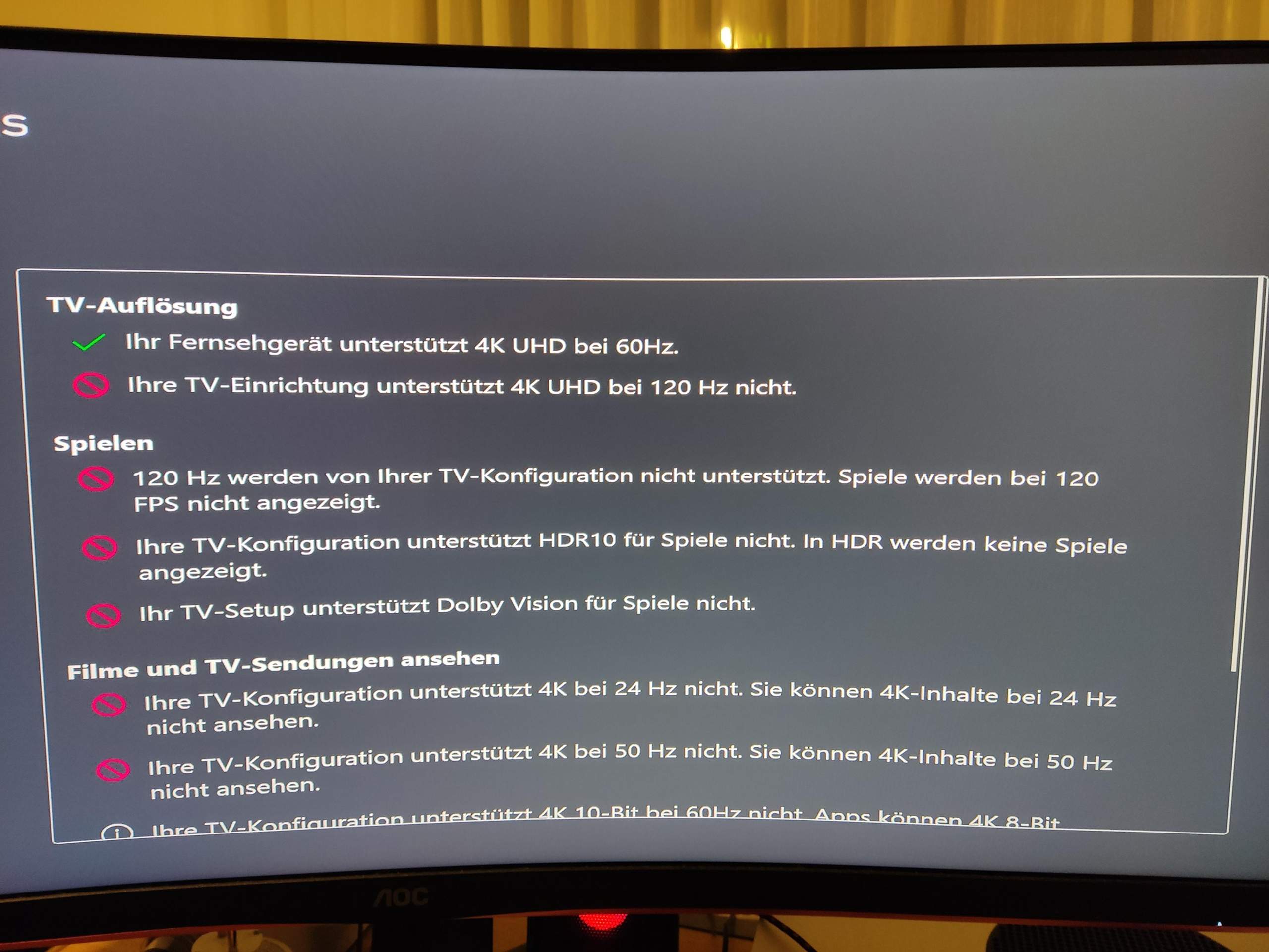 Xbox erkennt HDR von Bildschirm nicht? (Gaming, HDMI, 4K)