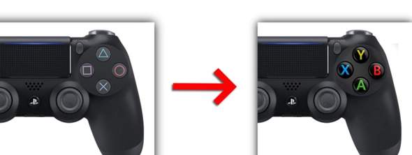 Xbox Knöpfe für PS4 Controller?