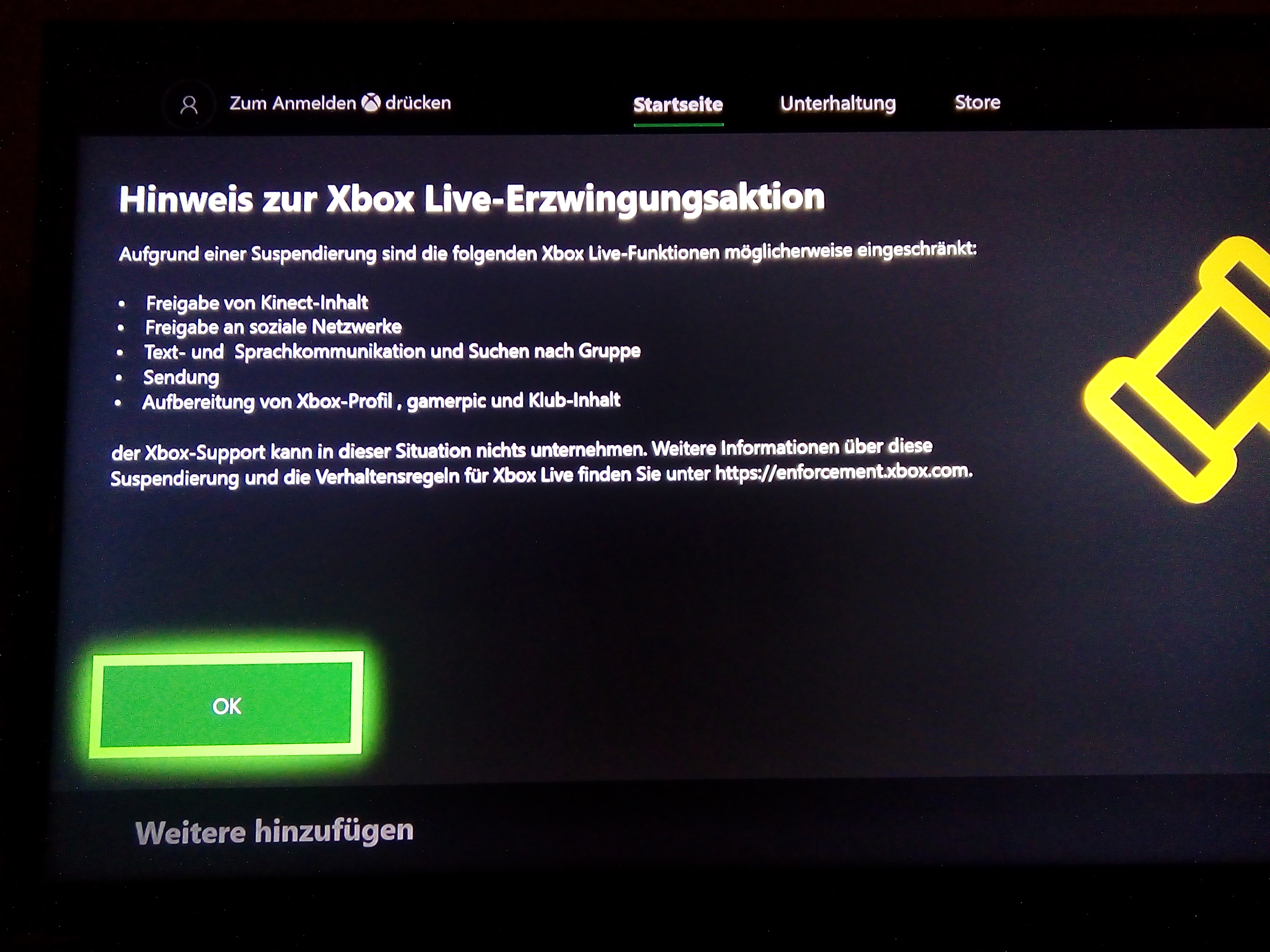 Xbox one, wurde ich gehackt? (Microsoft)