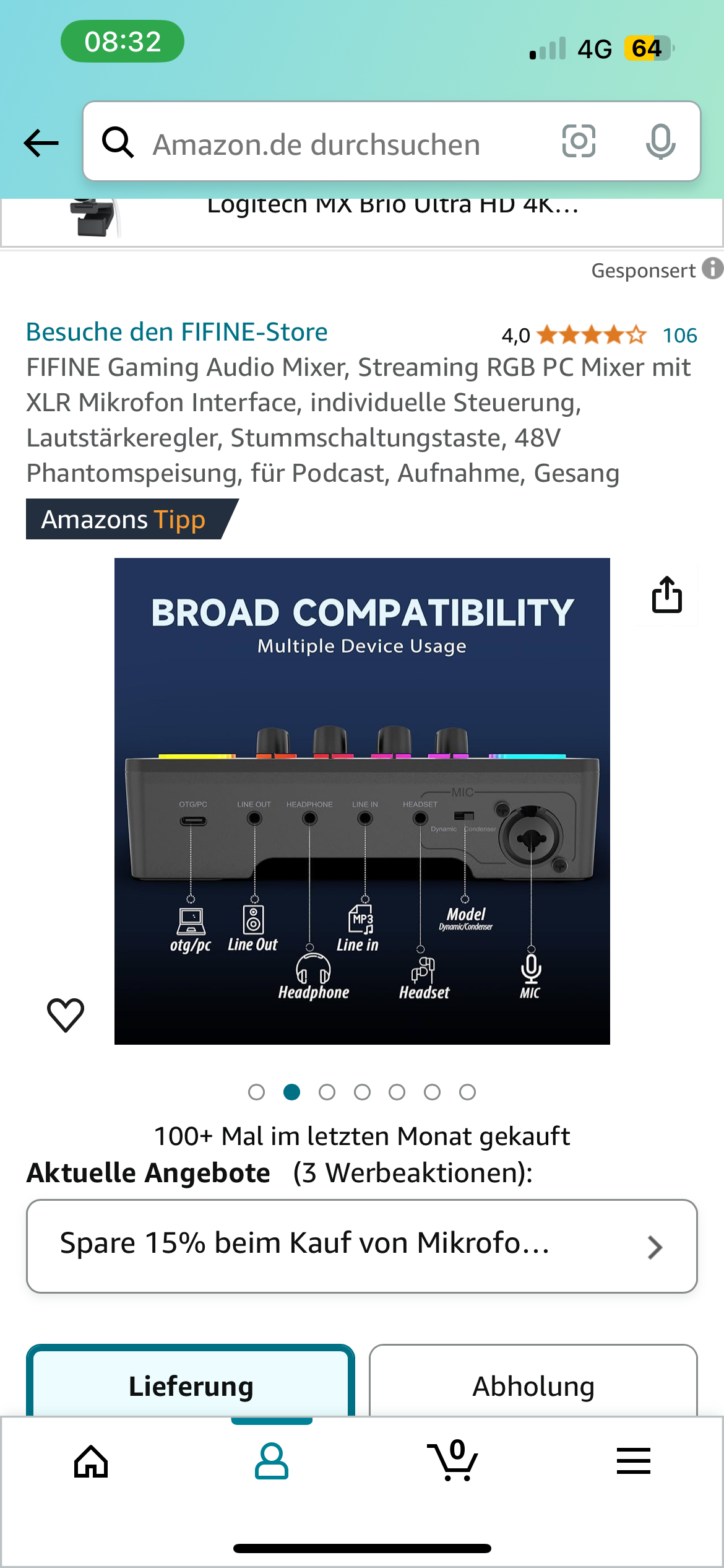 Xlr Buchse Interface mit rohde nt usb verbinden (Typ a)? (Kopfhörer