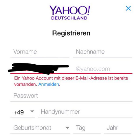 Yahoo deutschland anmelden