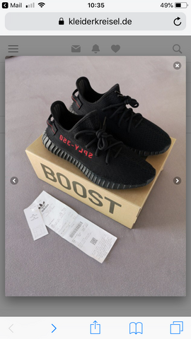 Yeezy fake ider echt? (adidas, Sneaker) Adidas Yeezy boost V2 Kleiderkreisel