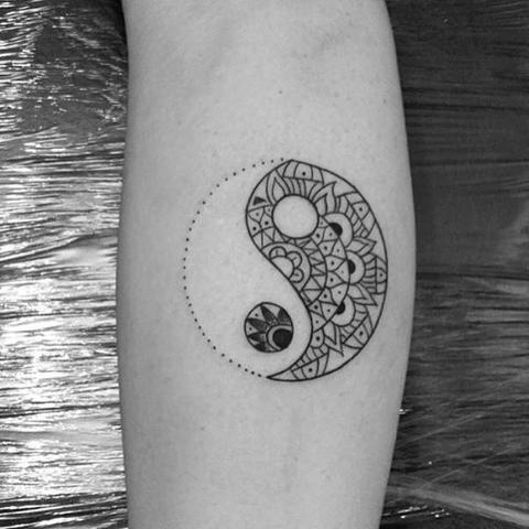 Ying und Yang tattoo - (Tattoo, ying-yang)