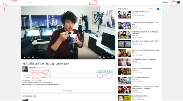 Das is es :D - (Youtube, Fehler)