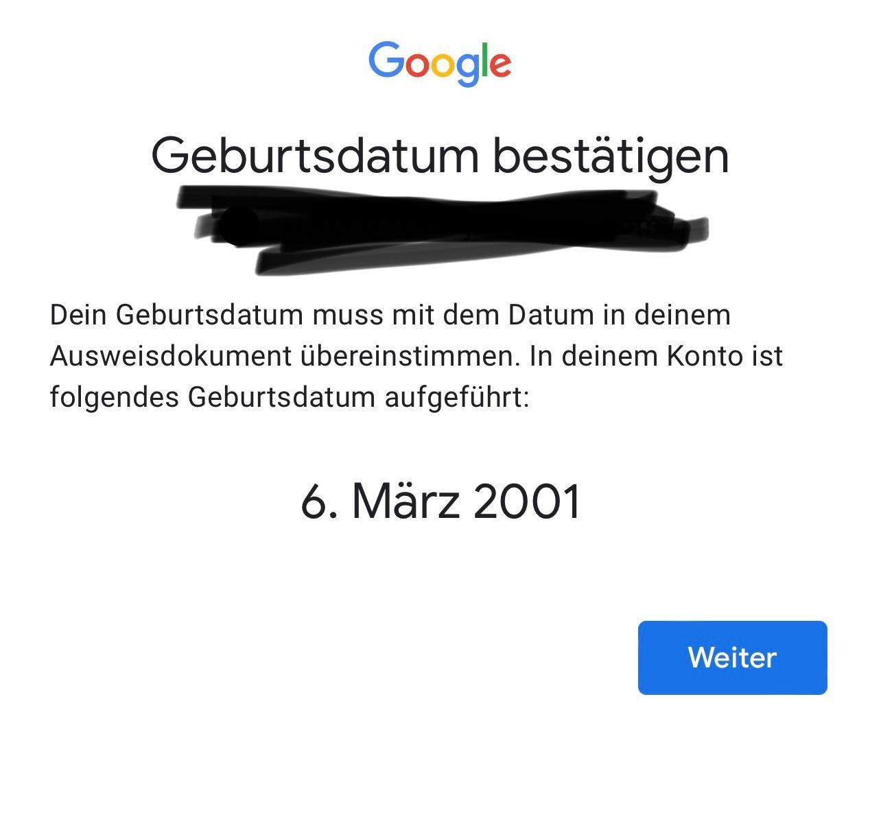 youtube geburtsdatum bestätigen? (Altersbeschränkung)