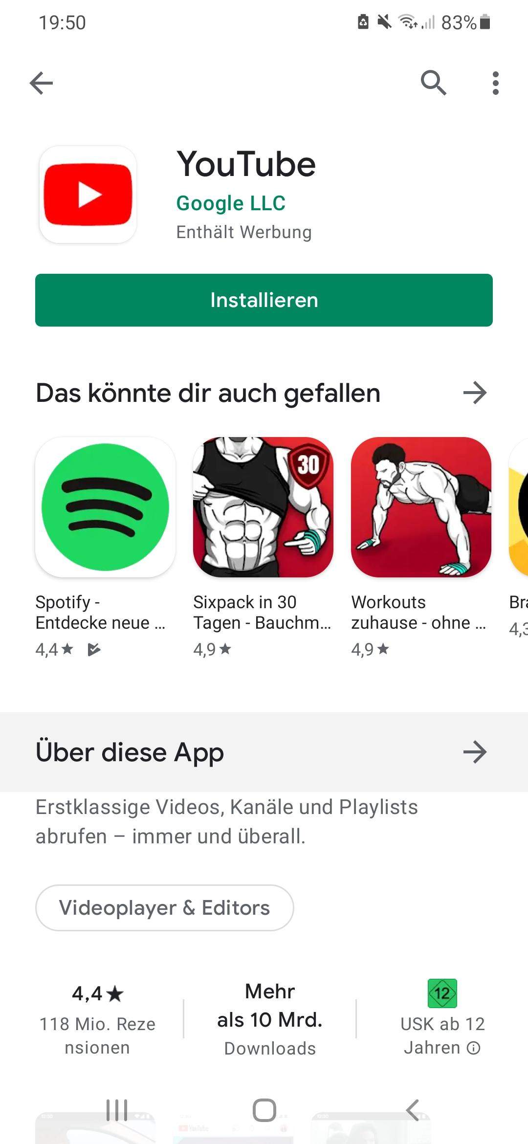 youtube-installiert-nicht-computer-android-google-play-store