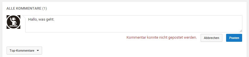 Youtube Kommentar Kann Nicht Gepostet Werden Youtube Kommentar Kann Nicht Gepostet Werden
