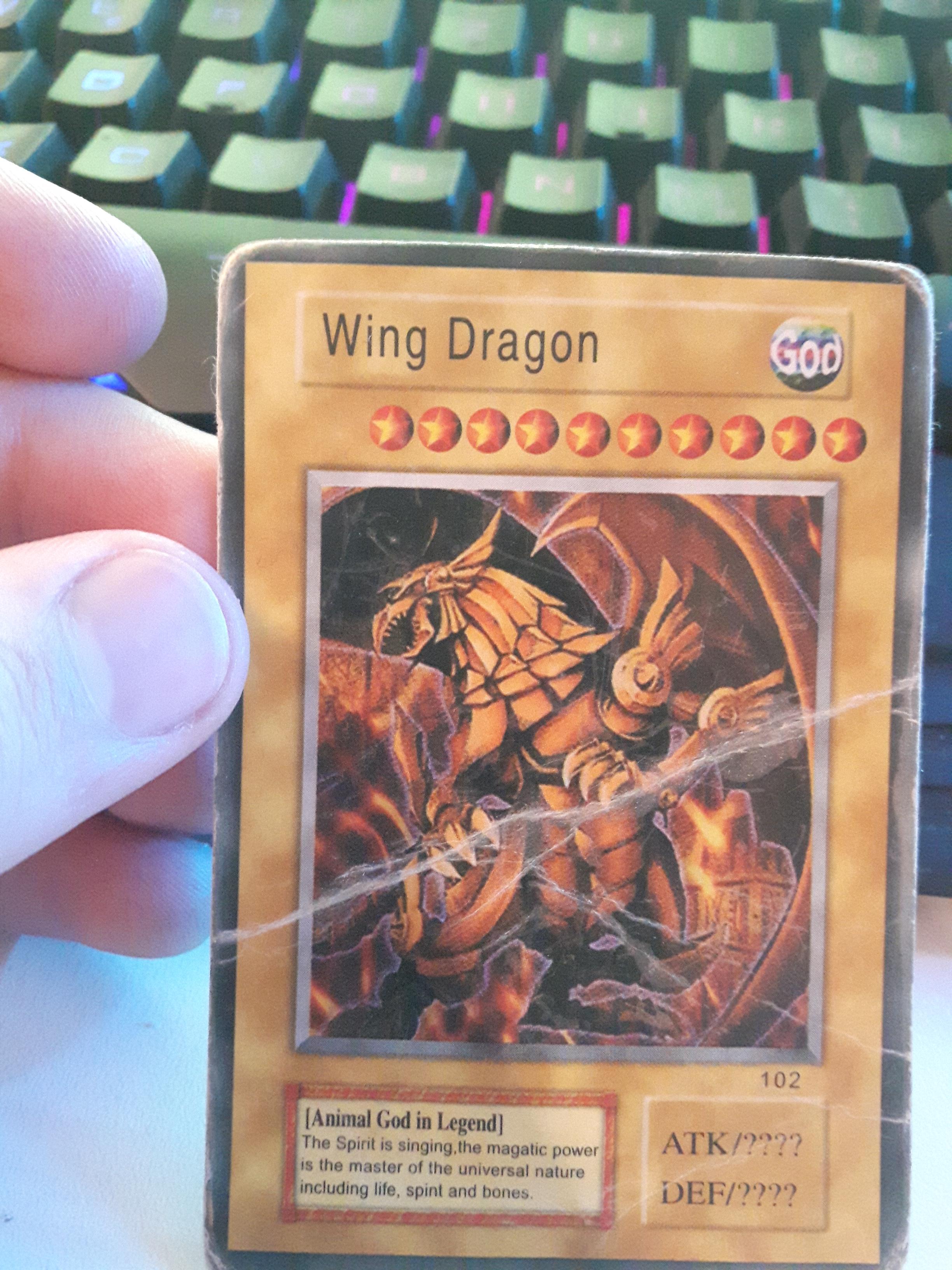 yu gi oh karte "wing dragon" selten spiele und gaming