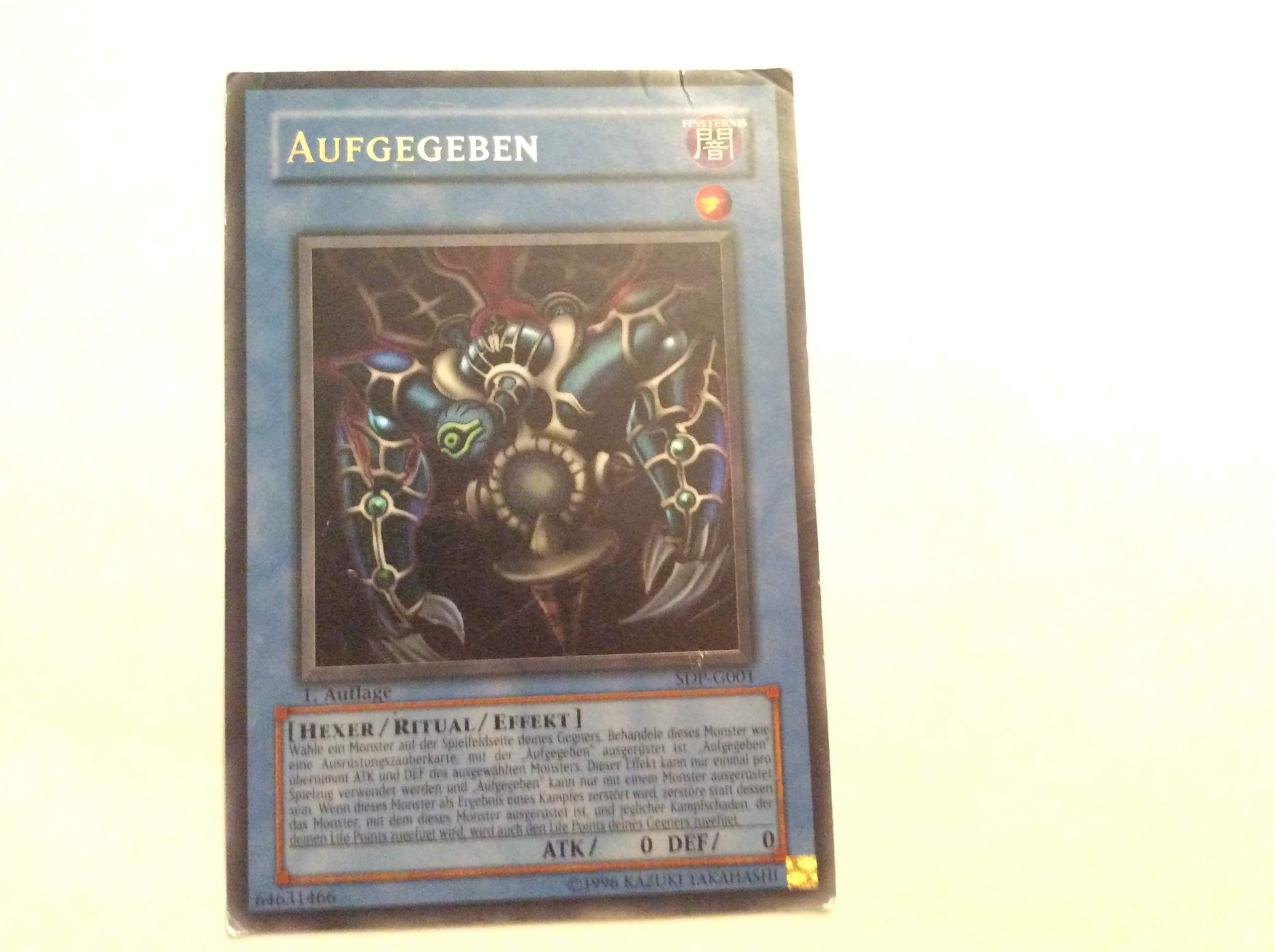 YuGiOh. Wie viel ist Aufgegeben wert? (Yu-Gi-Oh!, Sammelkarten)