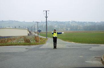 Zeichen Der Verkehrspolizei Polizei Verkehr Autofahren
