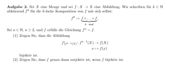 Zeigen Dass Es Sich Um Eine Bijektion Handelt Schwer Mathe Mathematik Lineare Algebra