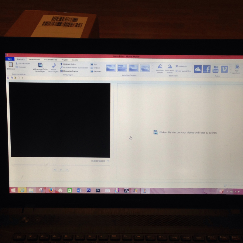 Zeitachse? Windows Movie Maker? (Computer, PC, Programm)