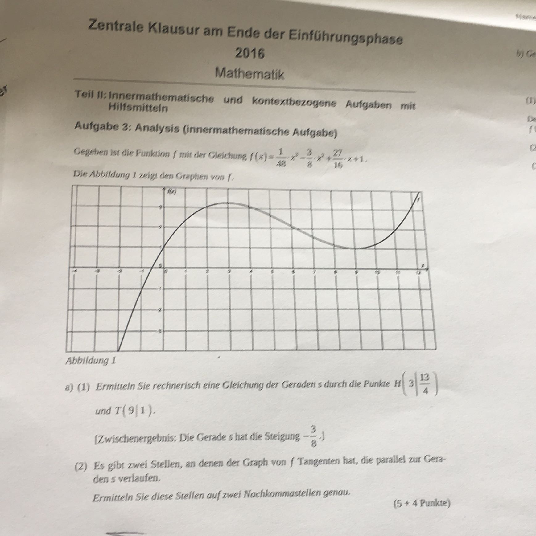 Zentrale Klausur Nrw Mathe 10 16 Losung