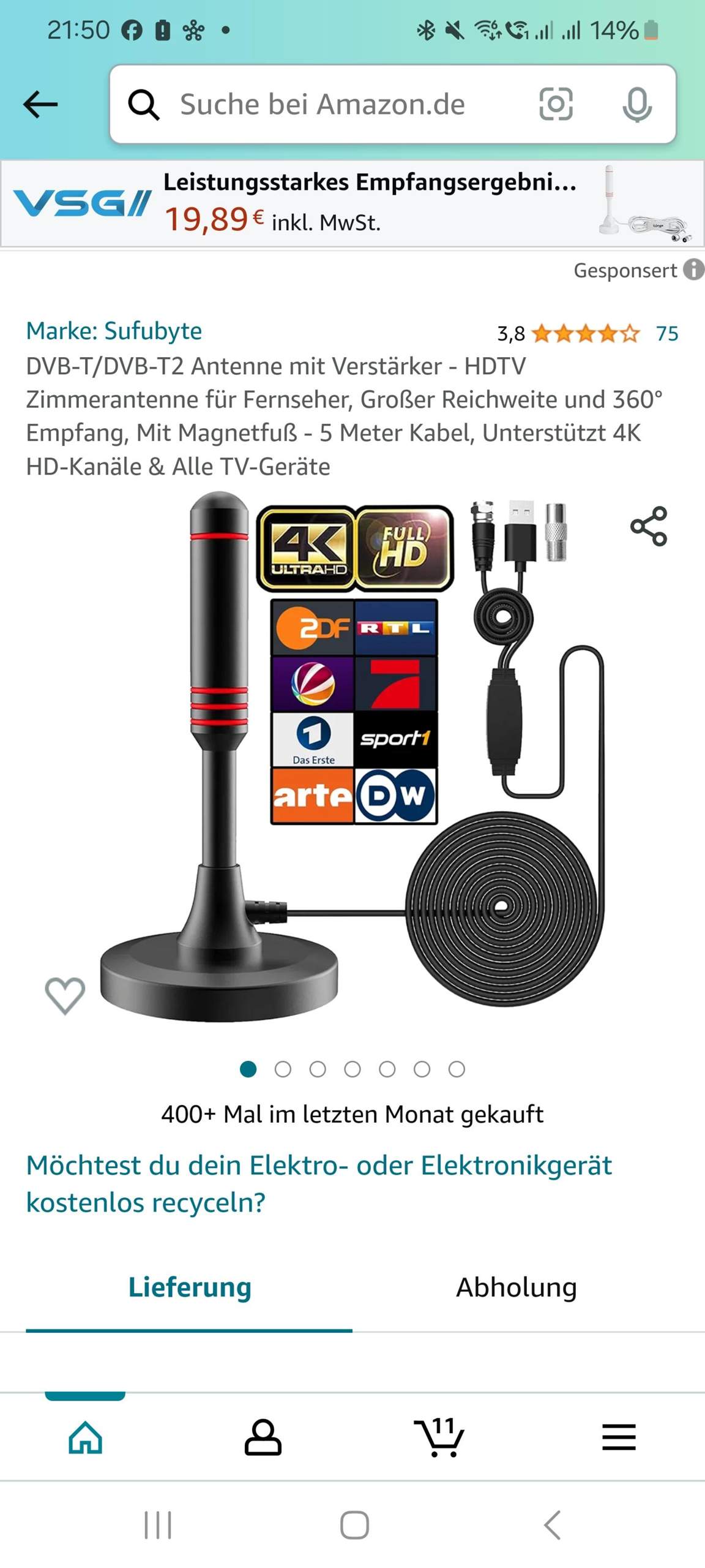 Zimmerantenne Hotbird 13 ost? (Satellit)