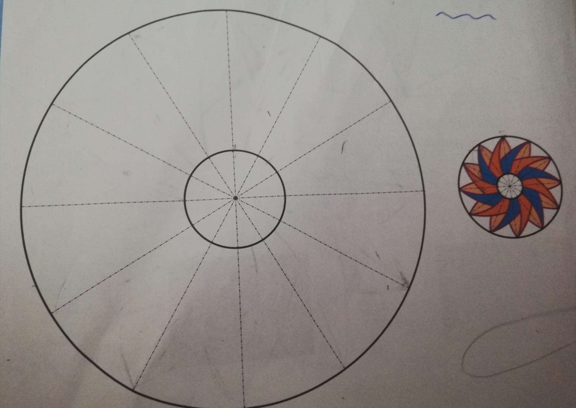Zirkelblume Machen Geometrie