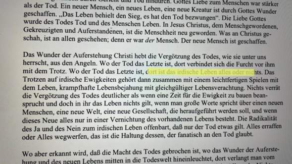 Zitat Dietrich Bonhoeffer erklären?