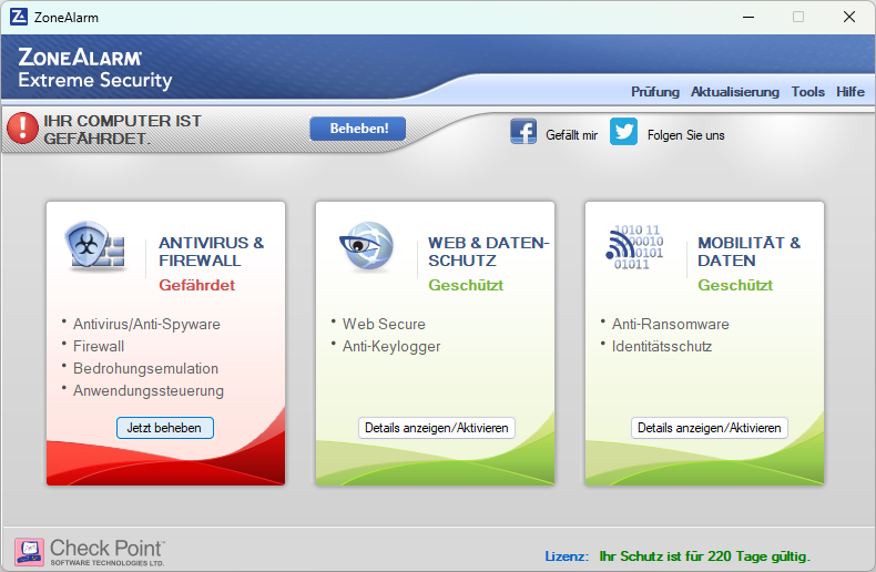 ZoneAlarm? (IT, Treiber, Windows 11)