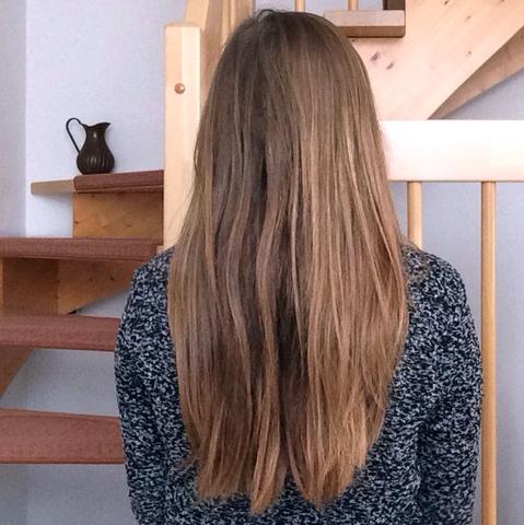 Strähnchen schwarze haare mit braunen Braune Haare