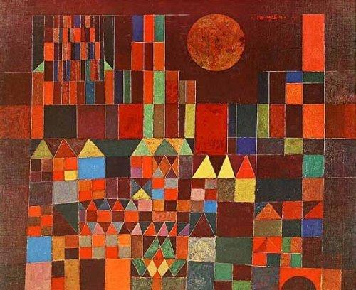 Paul Klee - Burg und Sonne - (Kunst, Künstler, Malerei)